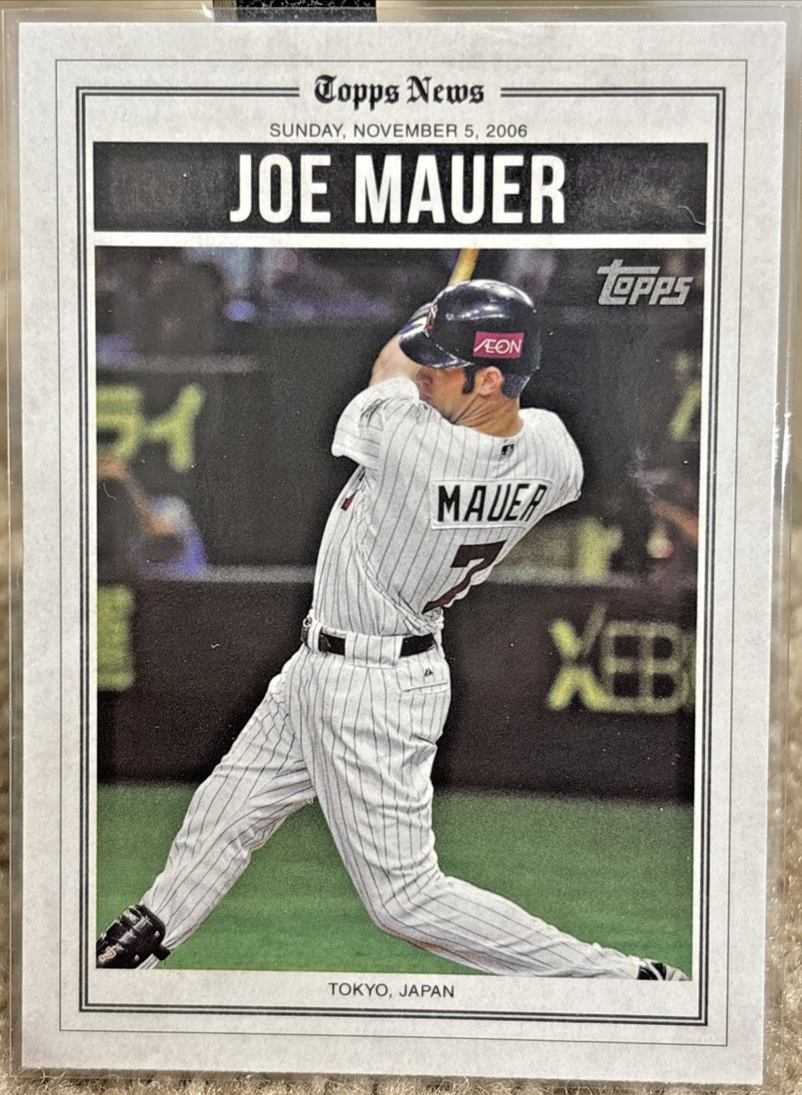 Joe Mauer – 2025 Topps Japan Series 1 History of Japanese Baseball #HB-18 TWINS