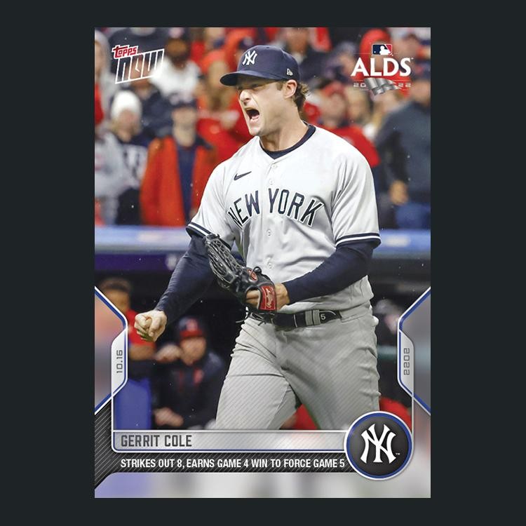 Gerrit Cole – 2022 MLB Topps Now Card 1093 – Print Run: 558 New York Yankees
