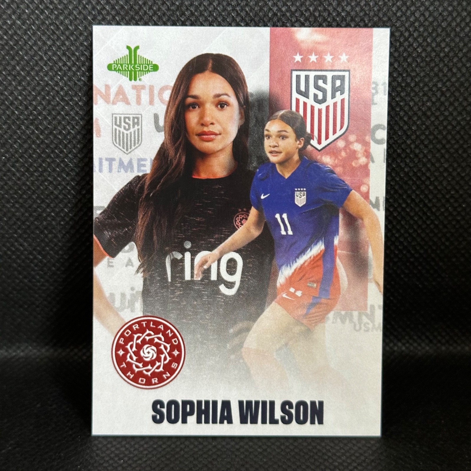 * SOPHIA WILSON Base #16 – 2025 Parkside Club & Country USWNT Portland Thorns